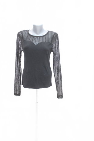 Damen -T-ShirtReservedohne Aufdruck,farbeschwarz,größeXL