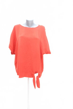Damen -T-ShirtF&Fohne Aufdruck,farberot,größe48