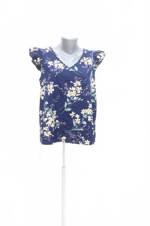 Damen -T-ShirtSheinohne Aufdruck,farbegeblümt,größe38