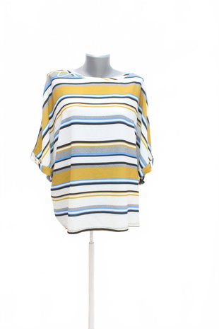 Damen -T-ShirtF&Fohne Aufdruck,farbegestreift,größe44
