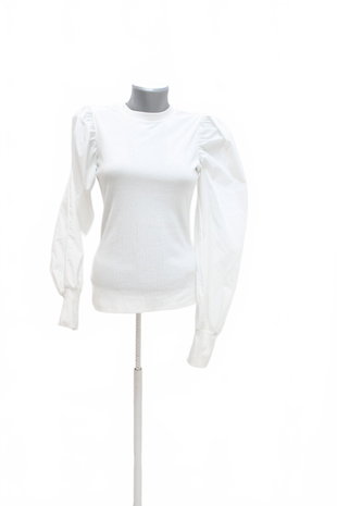 Damen -T-ShirtSheinohne Aufdruck,farbeweiss,größe38