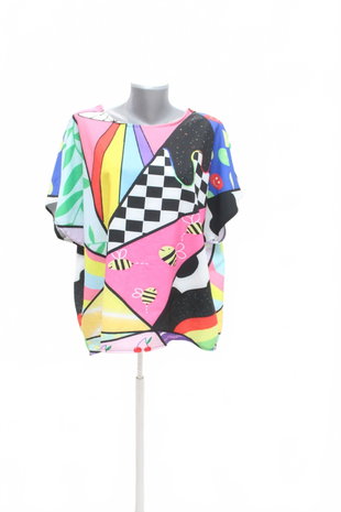 Damen -T-ShirtGenesisohne Aufdruck,farbegemustert,größeL