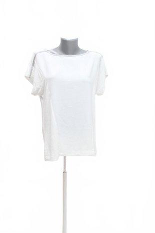 Damen -T-ShirtTchiboohne Aufdruck,farbeweiss,größeM