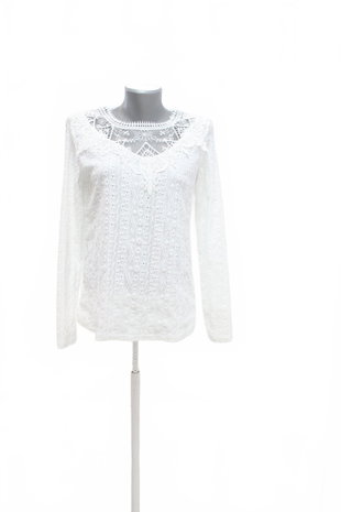 Damen -T-ShirtSheinohne Aufdruck,farbeweiss,größe36