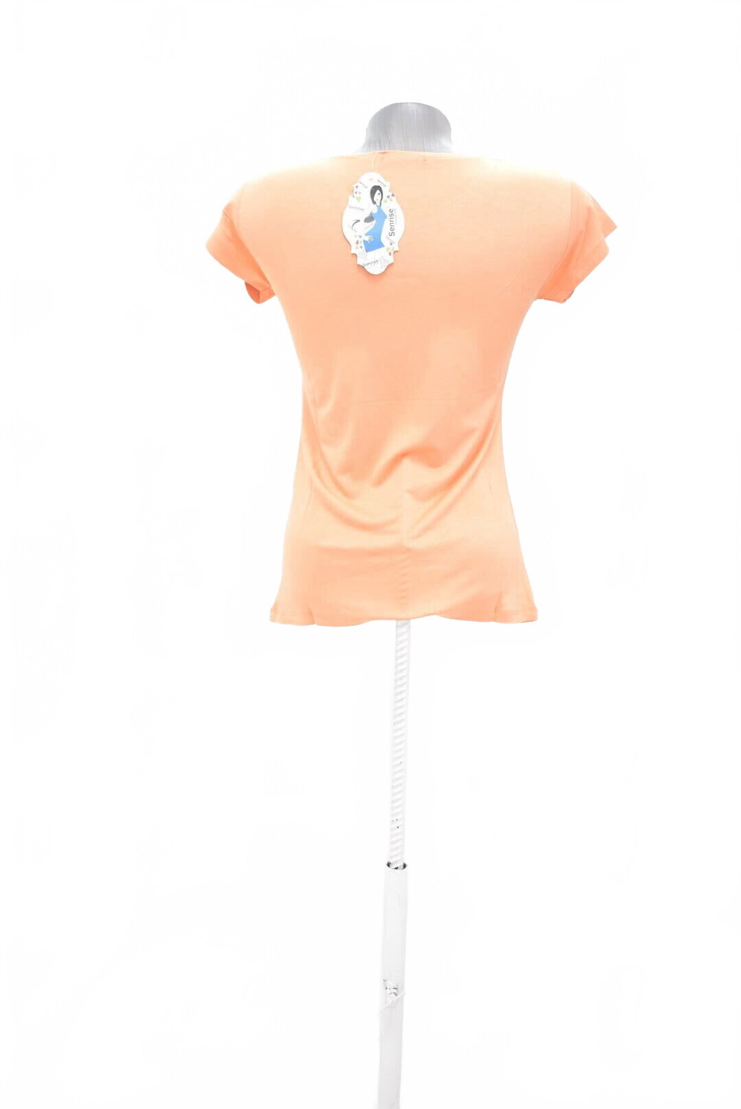 Damen -T-ShirtGenesismit Aufdruck,farbeorange,größeL