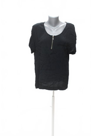 Damen -T-ShirtH&Mohne Aufdruck,farbeschwarz,größe42