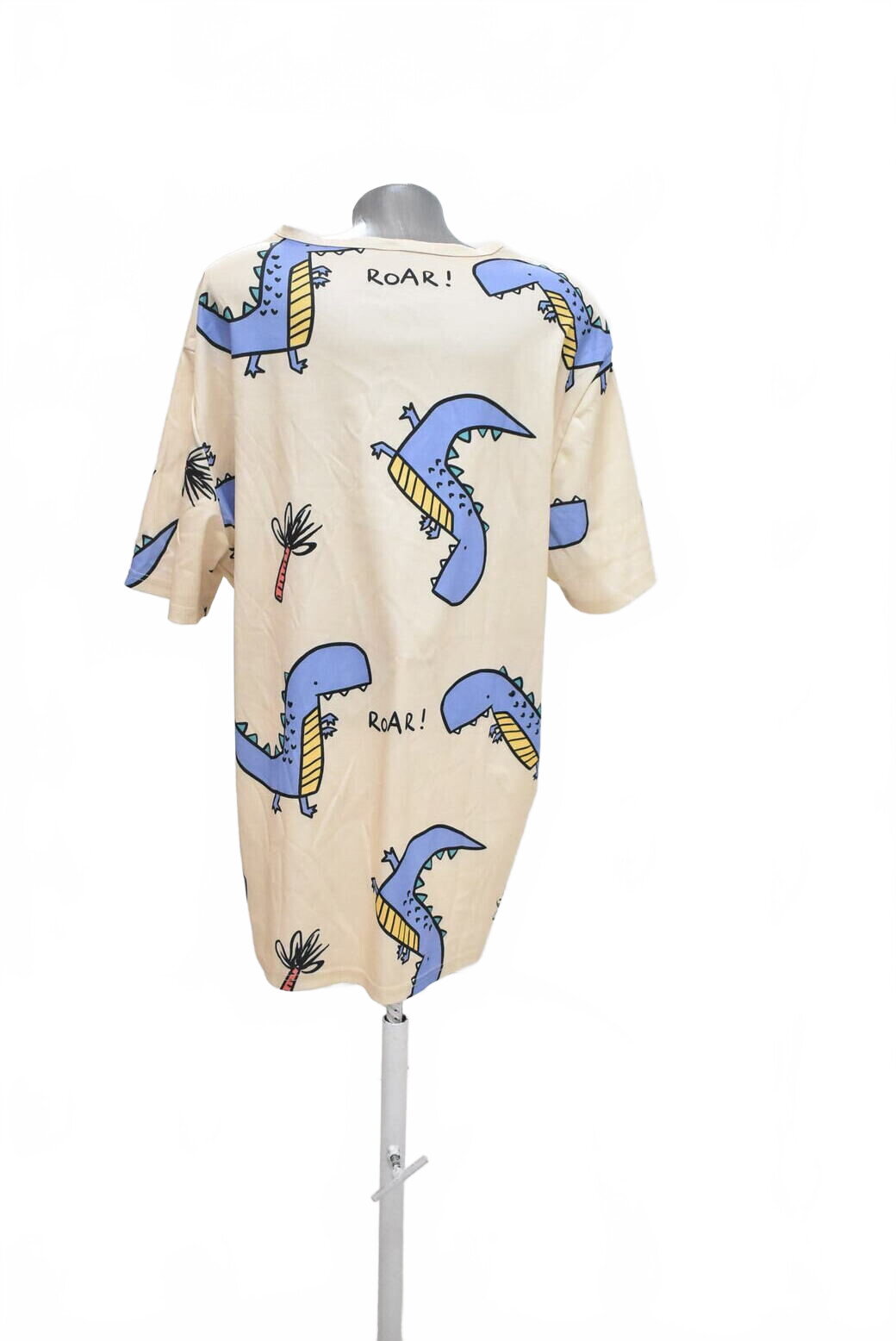 Damen -T-ShirtSheinmit Aufdruck,farbebeige,größe2XL