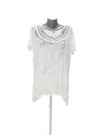 Damen -T-ShirtGenesisohne Aufdruck,farbeweiss,größeL