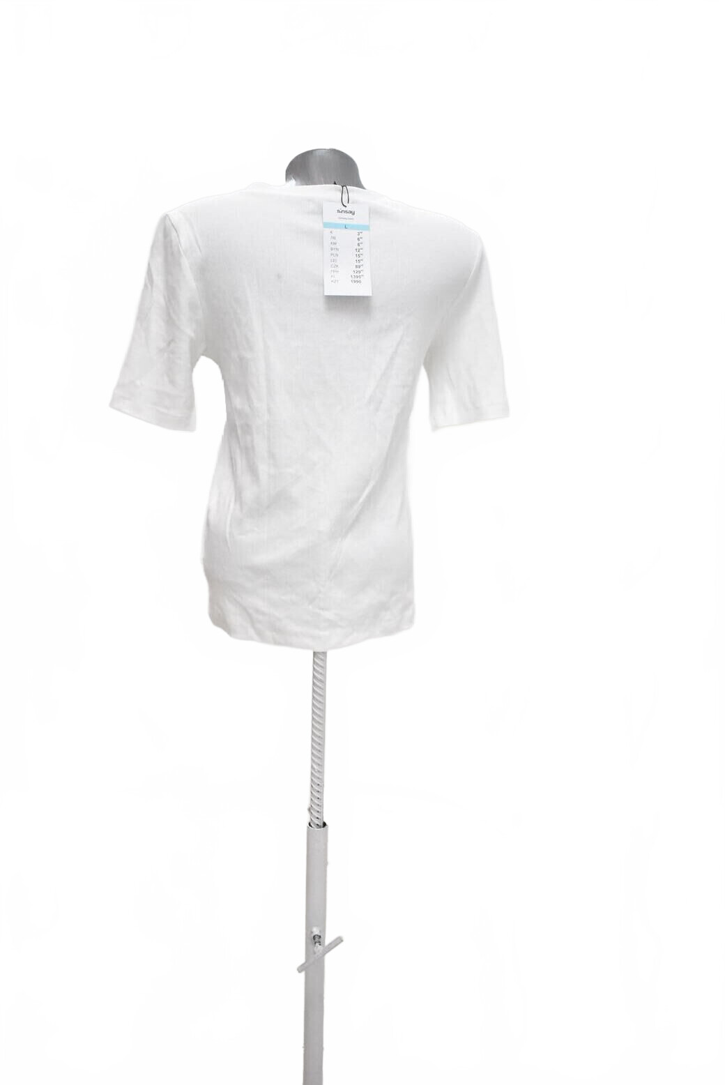 Damen -T-ShirtSinsayohne Aufdruck,farbeweiss,größeL