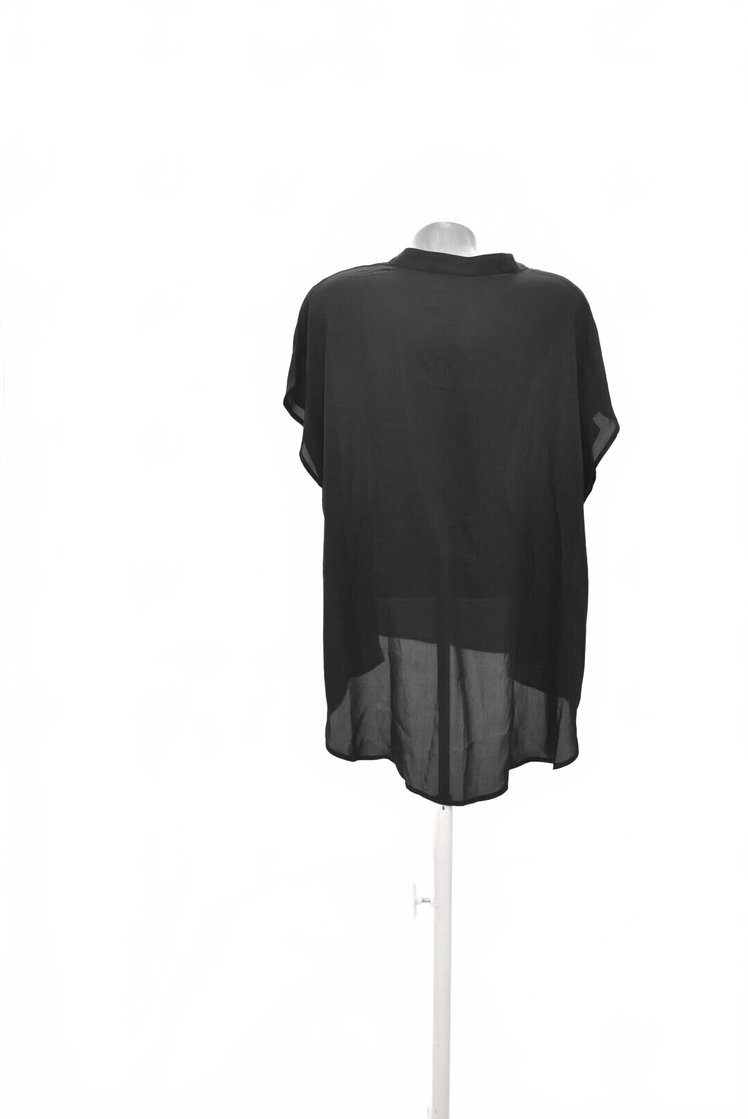 Damen -T-ShirtSheinohne Aufdruck,farbeschwarz,größe2XL