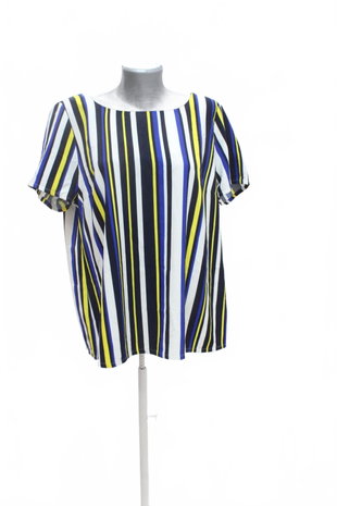 Damen -T-ShirtGenesisohne Aufdruck,farbegestreift,größe44