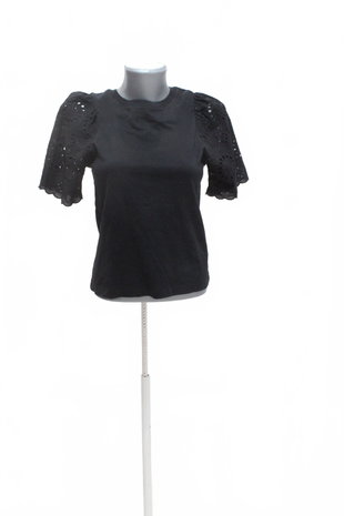 Damen -T-ShirtH&Mohne Aufdruck,farbeschwarz,größeXS