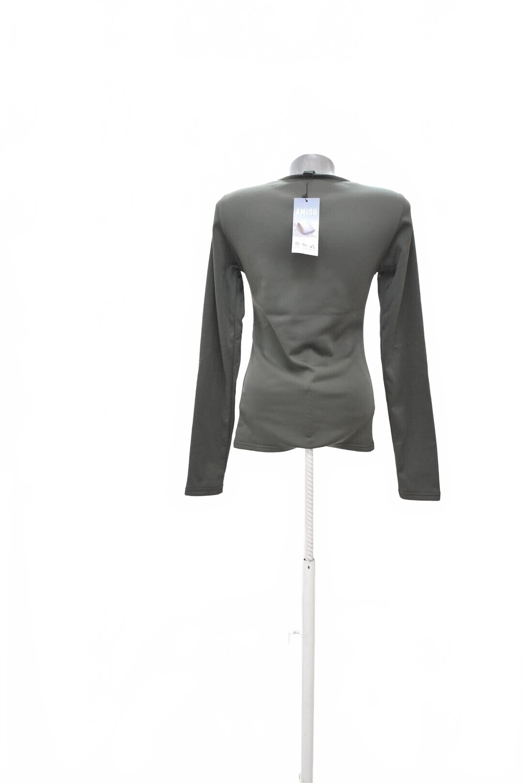 Damen -T-ShirtAmisuohne Aufdruck,farbekhaki,größeXL