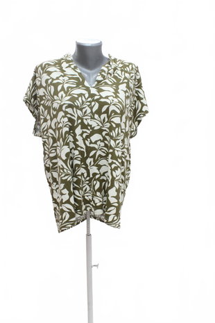 Damen -T-ShirtTchiboohne Aufdruck,farbegemustert,größeL