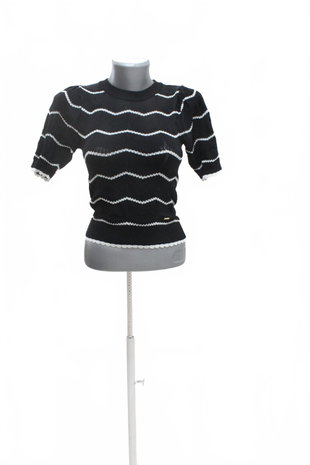 Damen -T-ShirtLindexohne Aufdruck,farbegemustert,größeXS