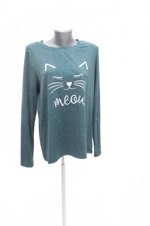 Damen -T-ShirtGenesismit Aufdruck,farbegrün,größeL