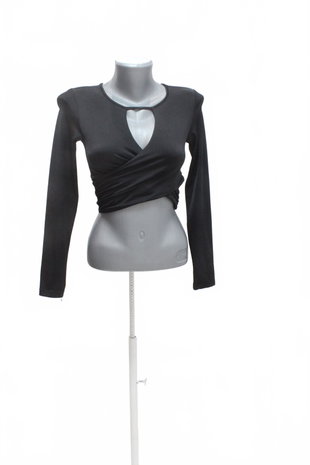 Damen -T-ShirtH&Mohne Aufdruck,farbeschwarz,größeXS