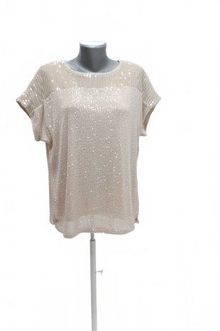 Damen -T-ShirtGenesisohne Aufdruck,farbebeige,größeL