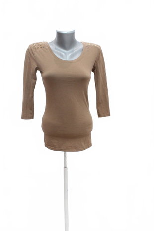 Damen -T-ShirtGenesisohne Aufdruck,farbebraun,größeS