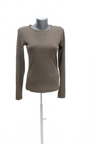 Damen -T-ShirtH&Mohne Aufdruck,farbebraun,größeM