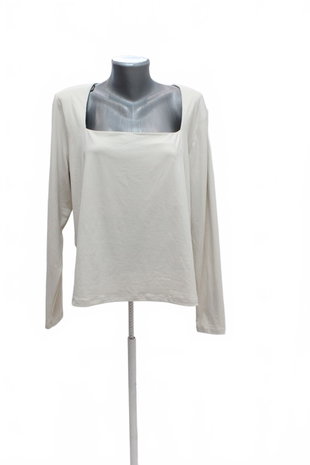 Damen -T-ShirtH&Mohne Aufdruck,farbebeige,größe2XL