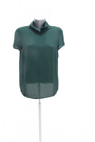 Damen -T-ShirtCamaieuohne Aufdruck,farbegrün,größeM