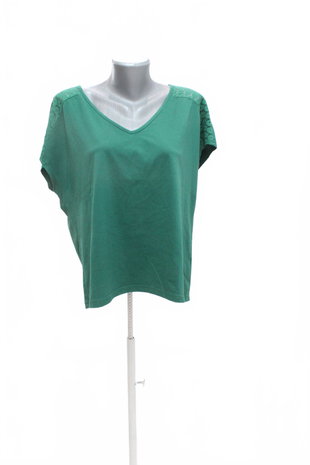 Damen -T-ShirtSheinohne Aufdruck,farbegrün,größeL