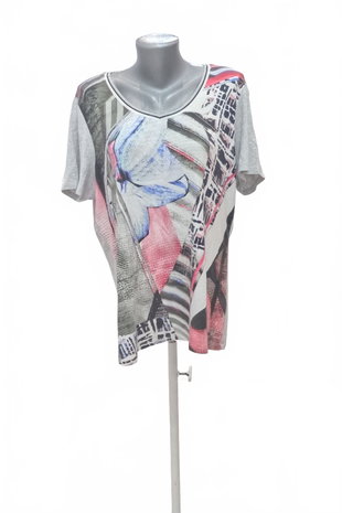 Damen -T-ShirtGerry Weberohne Aufdruck,farbemehrfarbig,größe2XL
