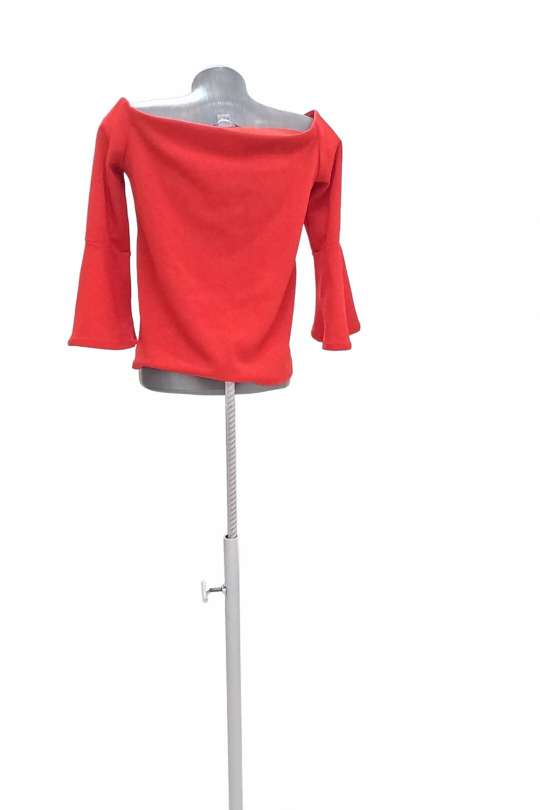 Damen -T-ShirtH&Mohne Aufdruck,farberot,größeS
