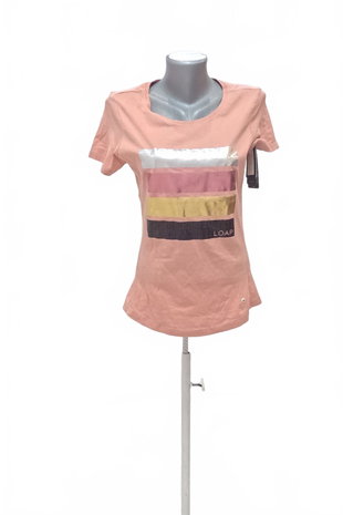 Damen -T-ShirtLoapmit Aufdruck,farberute,größeM