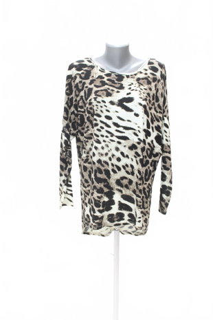 Damen -T-ShirtJaninaohne Aufdruck,farbeanimal-print,größe42