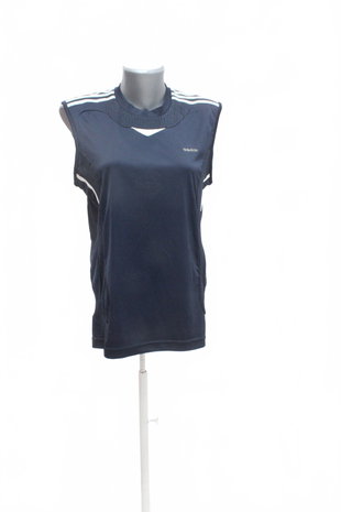 Damen -T-ShirtAdidasohne Aufdruck,farbeblau,größeS