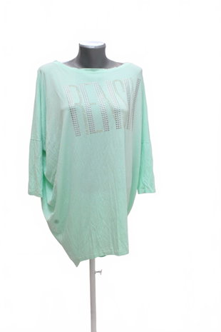 Damen -T-ShirtGenesismit Aufdruck,farbegrün,größeXL