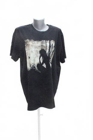 Damen -T-ShirtGenesismit Aufdruck,farbeschwarz,größeXL