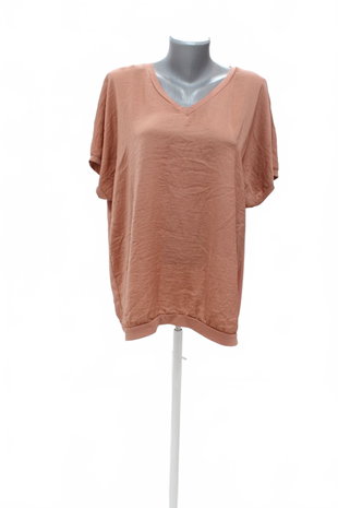 Damen -T-ShirtLindexohne Aufdruck,farberute,größeXL