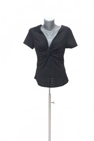 Damen -T-ShirtSheinohne Aufdruck,farbeschwarz,größe40