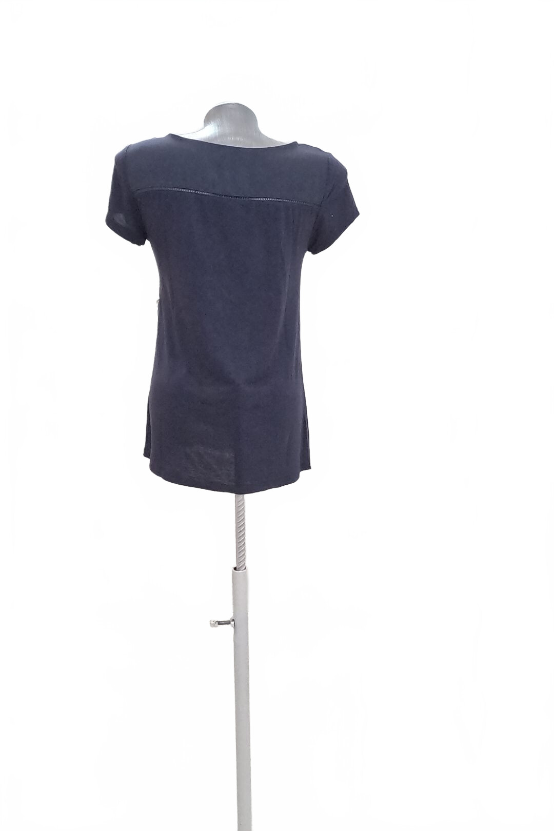 Damen -T-ShirtCamaieuohne Aufdruck,farbegrau,größeXS