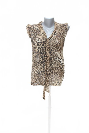 Damen -T-ShirtAtmosphereohne Aufdruck,farbeanimal-print,größe38