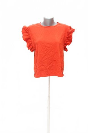 Damen -T-ShirtZaraohne Aufdruck,farberot,größeM