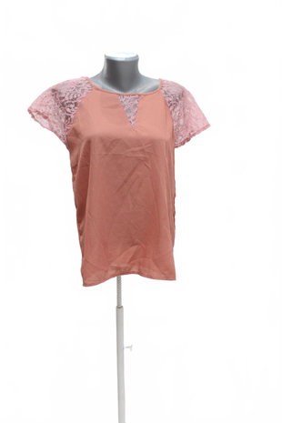 Damen -T-ShirtVero Modaohne Aufdruck,farberute,größeM