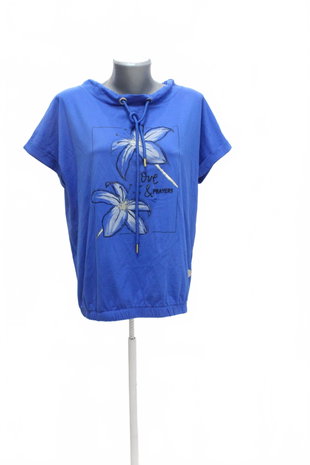 Damen -T-ShirtGenesismit Aufdruck,farbeblau,größeM