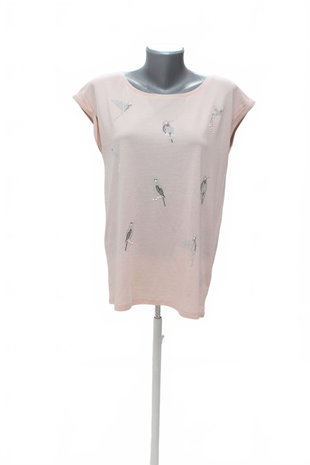 Damen -T-ShirtMohitomit Aufdruck,farberute,größeM