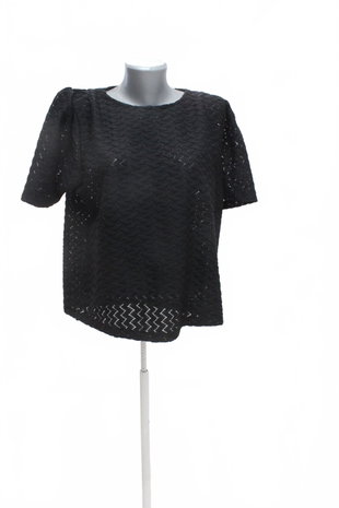 Damen -T-ShirtGenesisohne Aufdruck,farbeschwarz,größeXL