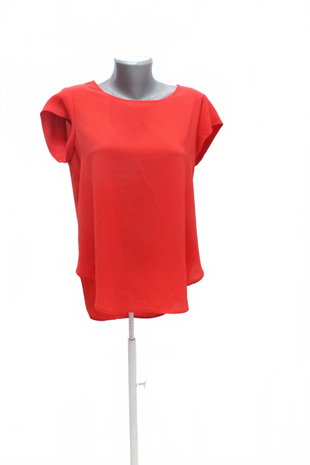 Damen -T-ShirtOnlyohne Aufdruck,farberot,größe36