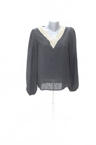 Damen -T-ShirtSheinohne Aufdruck,farbeschwarz,größe38