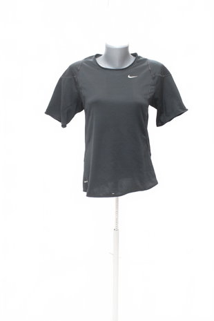 Damen -T-ShirtNikemit Aufdruck,farbeschwarz,größeL