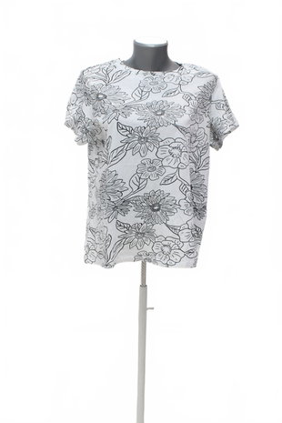 Damen -T-ShirtSinsayohne Aufdruck,farbegeblümt,größeXL