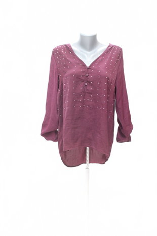 Damen -T-ShirtJaninaohne Aufdruck,farbebordo,größe40