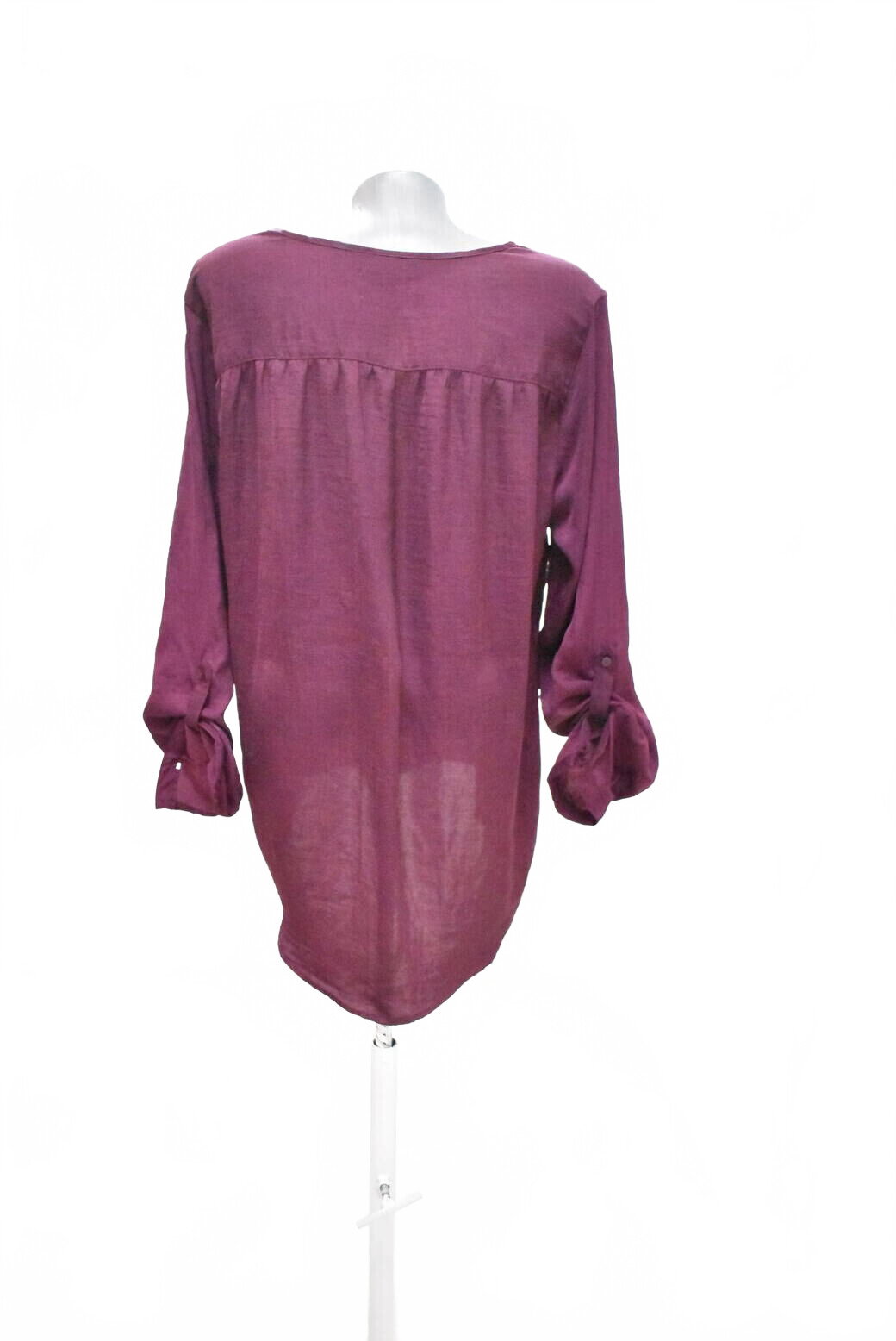 Damen -T-ShirtJaninaohne Aufdruck,farbebordo,größe40