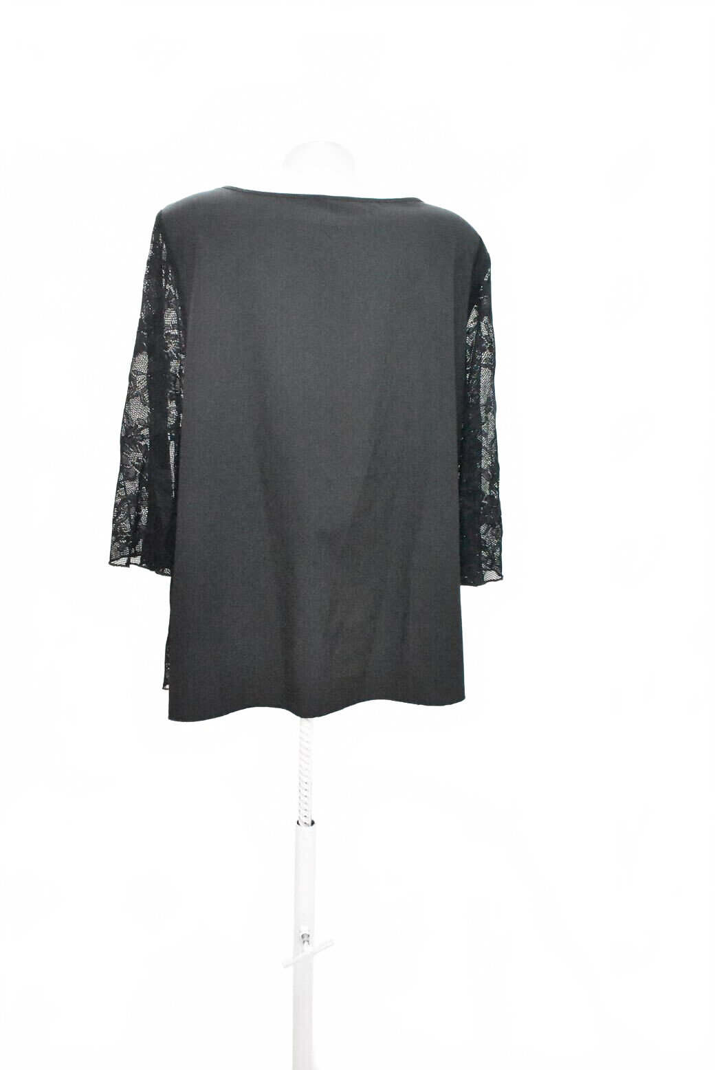 Damen -T-ShirtSheinohne Aufdruck,farbeschwarz,größeXL
